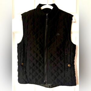 Riding Sport Black Quilted Equestrian Vest - Women's Medium GUC